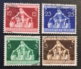 Germania (Deutsches Reich 1936) -Seria Completă "VI. Internat. Gemeindekongress 1936" (3Pf Maro, 5Pf Verde, 12Pf Roșu, 25Pf Albastru, Obliterate) CLK1