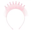 Tiara Copii, Roz, Sclipici, Tul, Oem
