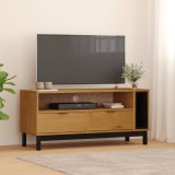 Cumpara ieftin Dulap TV &bdquo;FLAM&rdquo; 110x40x50 cm, lemn masiv de pin