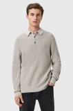 AllSaints pulover din amestec de l&acirc;nă ASPEN culoarea gri, light, M095KB