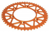 Pinion spate aluminium, tip lanț: 520, număr dinți: 50 (orange colour), JT