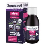 Sambucol Kids Sirop Soc Negru Vitamina C pentru Copii, 120 ml, Imunitate
