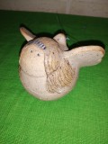 INGER din ceramica lucrata manual de Amie Stalkrantz in anii 1960 , semnata , decoratiune haioasa de suspendat