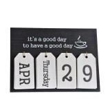 Calendar din lemn it's a good day