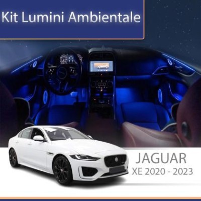 Lumini Ambientale Jaguar XE 2020-2023 set complet control telefon sau sistem original CarStore Technology foto