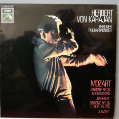 Mozart – Symphony no 35 & 36 (1972/EMI/RFG) - VINIL/Vinyl/ca Nou (NM+)