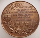 5.573 ELVETIA MEDALIE ANIVERSARA 600 ANI 1291-1891