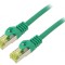 Patch cord S/FTP 6a 1m LSZH verde 27AWG