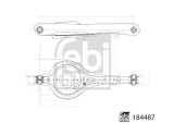 FEBI BILSTEIN 184487 Brat, suspensie roata