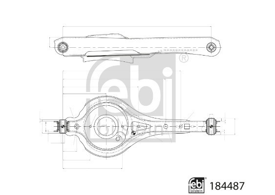 FEBI BILSTEIN 184487 Brat, suspensie roata