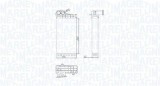 Radiator incalzire habitaclu Citroen C3 I, Xsara Picasso; Peugeot 206, 206 Cc, 206 Sw, 206+, 307, 307 Cc, 307 Sw Motor 1.1, 1.1 i, 1.4, 1.4 16V, 1.4