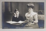 ARHIDUCESA MARIA JOSEFA CU ARHIDUCELE MAX , CARTE POSTALA ILUSTRATA , MONOCROMA, NECIRCULATA , PERIOADA PRIMULUI RAZBOI MONDIAL