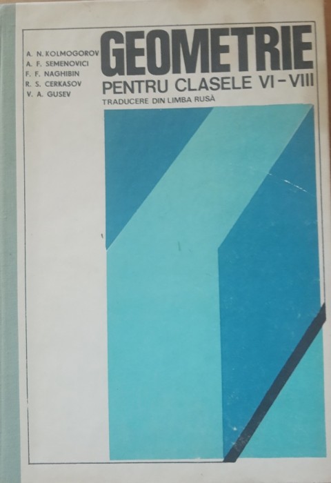 Geometrie pentru clasele VI-VIII Kolmogorov