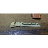 Cuțit pliant pentru deschizători de scrisori, realizat din os sculptat
