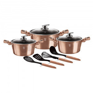 Set oale marmorate 10 piese, Rose Gold Berlinger Haus BH 6151