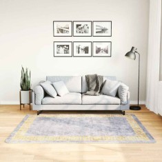 vidaXL Covor lavabil, gri, 120x180 cm, antiderapant