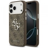 Husa pentru Apple iPhone 17 Pro Max, Guess, Big 4G Logo Classic, Maro Argintie