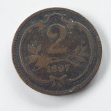 Austria 2 heller 1897
