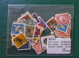 Noua Zeelandă &ndash; Lot 50 timbre diferite ștampilate (New Zealand) &ndash; floră, faună, artă și patrimoniu
