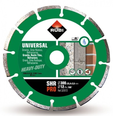 Disc diamantat pt. materiale de constructii 300mm, SHR 300 Pro - RUBI-32972 foto