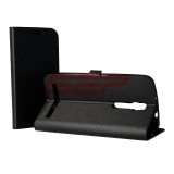 Husa Flip Stand Magnetica Neagra Asus Zenfone 2 5.0&quot; A200, A200G