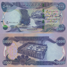 IRAK █ bancnota █ 5000 Dinars █ 2013 █ P-100 █ UNC █ necirculata