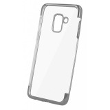 Husa TPU OEM Electro pentru Samsung Galaxy J4 J400, Argintie - Transparenta