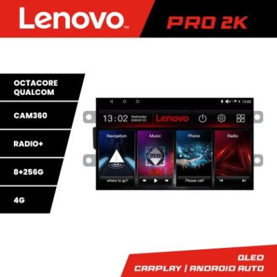 Navigatie Dacia dupa 2012 Lenovo Kit-Dacia 8 core QLED 2K 8+256 360 Android Waze USB Navigatie Internet Youtube Radio CarStore Technology foto