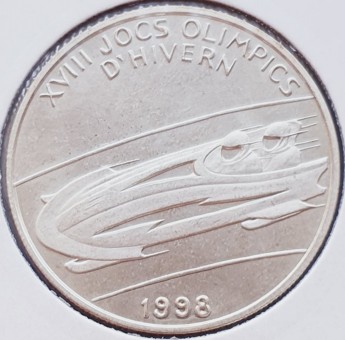 70 Andorra 2 Diners 1997 XVIII Winter Olympic Games 1998 Nagano km 140 argint