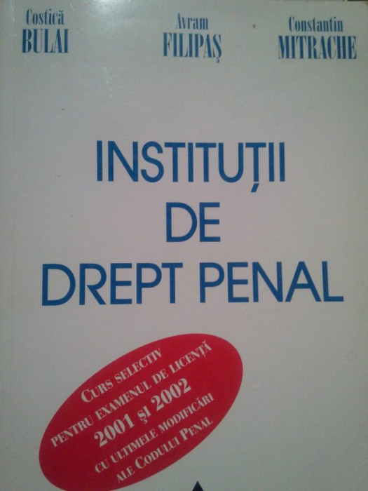 Costica Bulai - Institutii de Drept penal (2007)
