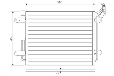 VALEO 814091 Condensator, climatizare foto