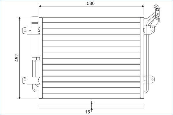 VALEO 814091 Condensator, climatizare