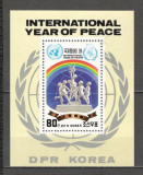 Coreea de Nord.1986 Anul international al Pacii-Bl. SC.120, Nestampilat