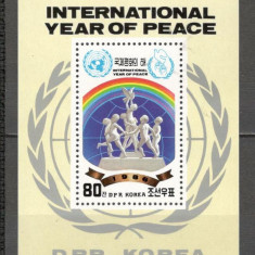 Coreea de Nord.1986 Anul international al Pacii-Bl. SC.120