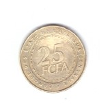Moneda Africa Centrala 25 francs/franci 2020, stare foarte buna, curata