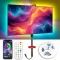 Banda LED RGBIC pentru TV, Bluetooth, Sincronizare Imagine, Inteligenta, TV Backlight, Control Aplicatie sau Telecomanda, Compatibila cu Diagonala TV