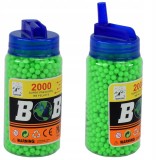 Bile BB plastice colorate 6 mm, pachet 2000 buc. pentru pistol și carabină ASG