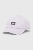Puma șapcă de baseball din bumbac culoarea violet, cu imprimeu 2366901