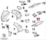 Cumpara ieftin Carena centrala sa originala Peugeot XR6 - XR6 E - XR6 E2 - XR6 X Race 2T 50cc (neagra)