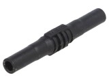 Conector laborator banană 4mm soclu 1kV 15A negru - MUELLER ELECTRIC