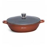 Cratita strat ceramic antiaderent capac sticla 28x7.5cm 3,5L Schmitter 312.28 TC DNC33128