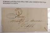 Romania 1856 - Scrisoare circulata BUCURESTI-PESTA(UNGARIA)