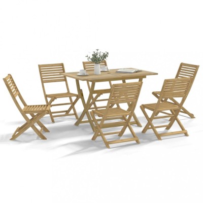 Gossi set mobilier de gradina, 7 piese, lemn masiv de acacia foto