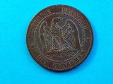 Moneda Franta 10 Centimes 1853-W Rara - Numismatica