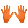 Manusi nitril, unica folosinta, portocaliu, set 50 buc, marimea L, NEO GartenVIP DiyLine