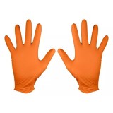 Manusi nitril, unica folosinta, portocaliu, set 50 buc, marimea XL, NEO GartenVIP DiyLine
