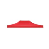 Prelata acoperis cort tip pavilion eMazing, 3 x 4.5 m, impermeabila, invelis din material textil oxfort 700D, cauciucat Rosu