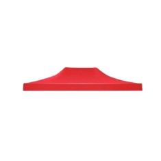 Prelata acoperis cort tip pavilion eMazing, 3 x 4.5 m, impermeabila, invelis din material textil oxfort 700D, cauciucat Rosu