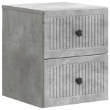 vidaXL Dulap de noapte suspendat cu sertar Gri Beton 33 x 34,5 x 40 cm 897961