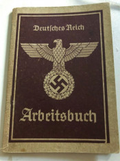 WW II DOCUMENT NAZIST OBIECT COLECTIE foto